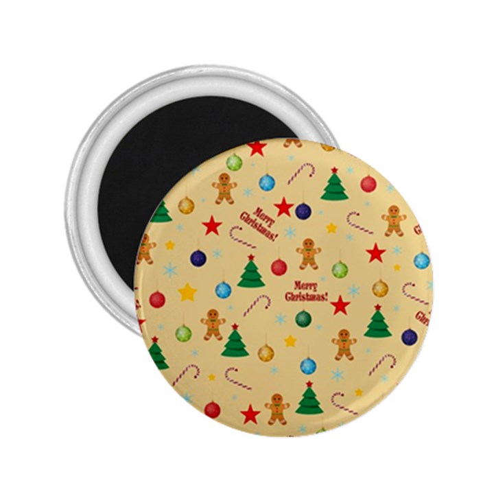 Christmas pattern 2.25  Magnets