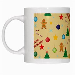 Christmas Pattern White Mugs by Valentinaart