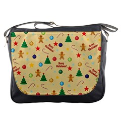 Christmas Pattern Messenger Bags by Valentinaart