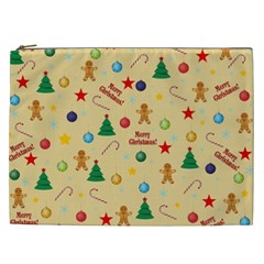 Christmas Pattern Cosmetic Bag (xxl)  by Valentinaart