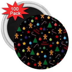 Christmas pattern 3  Magnets (100 pack)