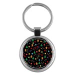 Christmas pattern Key Chains (Round)  Front