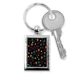 Christmas pattern Key Chains (Rectangle) 