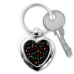 Christmas pattern Key Chains (Heart) 