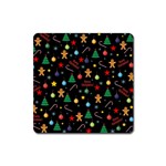 Christmas pattern Square Magnet Front