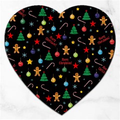 Christmas pattern Jigsaw Puzzle (Heart)