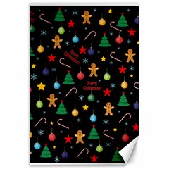 Christmas pattern Canvas 24  x 36 