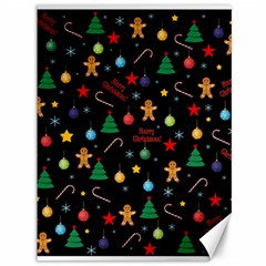 Christmas pattern Canvas 36  x 48  