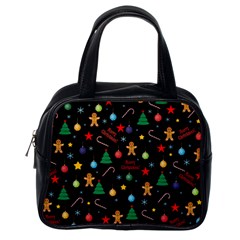 Christmas pattern Classic Handbags (One Side)