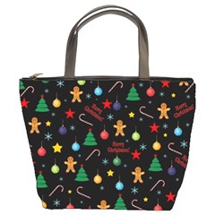 Christmas pattern Bucket Bags