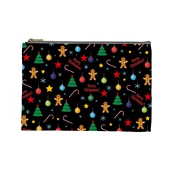 Christmas pattern Cosmetic Bag (Large) 