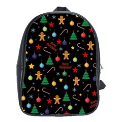 Christmas pattern School Bag (Large)