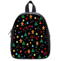 Christmas pattern School Bag (Small)