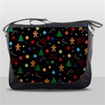 Christmas pattern Messenger Bags Front