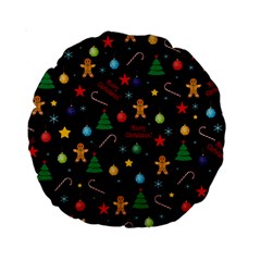 Christmas pattern Standard 15  Premium Round Cushions