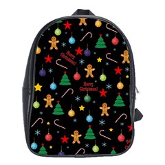 Christmas pattern School Bag (XL)