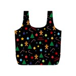 Christmas pattern Full Print Recycle Bags (S)  Front