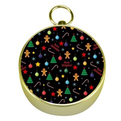 Christmas pattern Gold Compasses