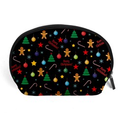 Christmas pattern Accessory Pouches (Large) 