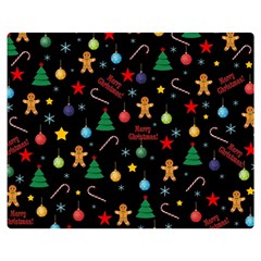 Christmas pattern Double Sided Flano Blanket (Medium) 