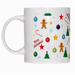 Christmas Pattern White Mugs by Valentinaart