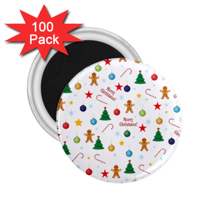 Christmas pattern 2.25  Magnets (100 pack) 