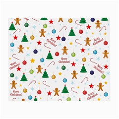 Christmas Pattern Small Glasses Cloth by Valentinaart