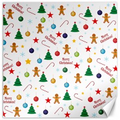 Christmas Pattern Canvas 16  X 16   by Valentinaart