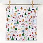 Christmas pattern Face Towel Front