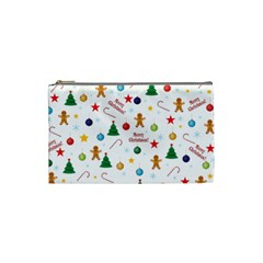 Christmas Pattern Cosmetic Bag (small)  by Valentinaart