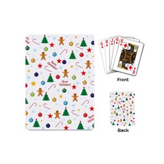 Christmas Pattern Playing Cards (mini)  by Valentinaart