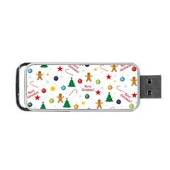 Christmas Pattern Portable Usb Flash (two Sides) by Valentinaart