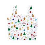 Christmas pattern Full Print Recycle Bags (M)  Front