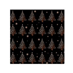 Christmas Tree - Pattern Small Satin Scarf (square) by Valentinaart