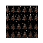 Christmas tree - pattern Small Satin Scarf (Square) Front