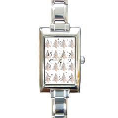 Christmas tree - pattern Rectangle Italian Charm Watch