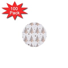 Christmas tree - pattern 1  Mini Buttons (100 pack) 