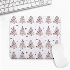 Christmas tree - pattern Large Mousepads