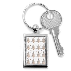 Christmas tree - pattern Key Chains (Rectangle) 