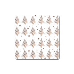 Christmas tree - pattern Square Magnet