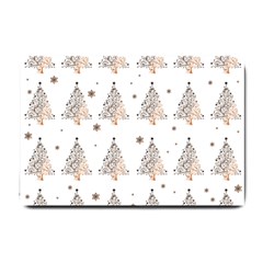 Christmas Tree - Pattern Small Doormat  by Valentinaart