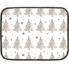 Christmas Tree - Pattern Fleece Blanket (mini) by Valentinaart