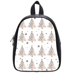 Christmas tree - pattern School Bag (Small)