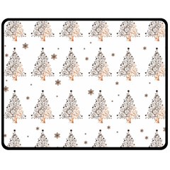 Christmas tree - pattern Fleece Blanket (Medium) 