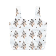 Christmas tree - pattern Full Print Recycle Bags (M) 