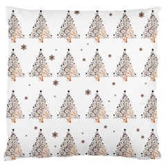 Christmas tree - pattern Large Flano Cushion Case (Two Sides)