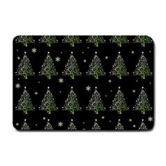 Christmas Tree - Pattern Small Doormat  by Valentinaart