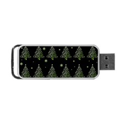 Christmas Tree - Pattern Portable Usb Flash (two Sides) by Valentinaart