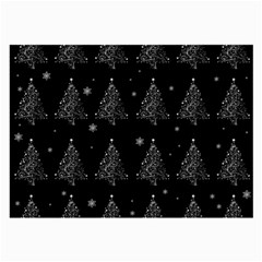 Christmas Tree - Pattern Large Glasses Cloth (2-side) by Valentinaart