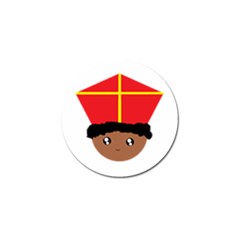 Cutieful Kids Art Funny Zwarte Piet Friend Of St  Nicholas Wearing His Miter Golf Ball Marker (4 Pack) by yoursparklingshop